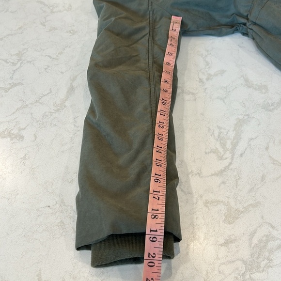Abercrombie & Fitch 3-In-One Women's Olive Parka Jacket Removable Fur Hood Small - Picture 10 of 16